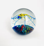 Large Yellow Spider Paperweight