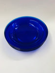 Set of 6 cobalt blue French glass wide bowls