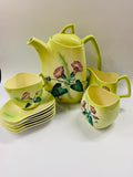 Carlton Ware Morning Glory 6 place tea set