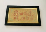 Victorian embroidered Motto Sampler