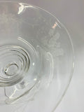 Stuart Crystal large compote with bird designs