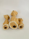 SylvaC Pottery Trio of cats