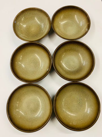 Set of 6 Temuka Stoneware bowls