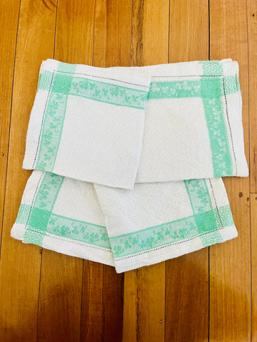 Set of Four 1980s Irish Inspired Napkins
