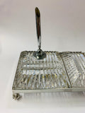 Waterford Crystal Pen stand with claw feet
