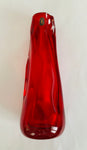 Whitefriars Art Glass hand blown Ruby glass vase