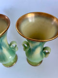 Pair of Burleigh Ware Vases with Grapes on Handles