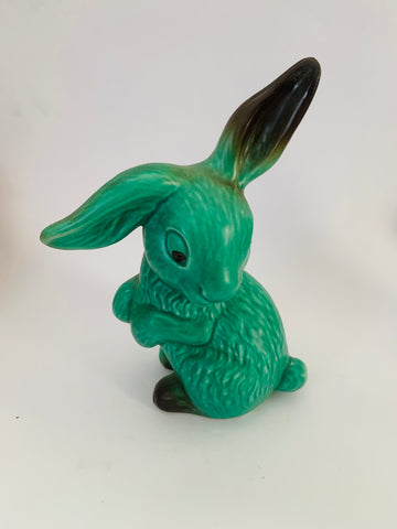SylvaC Pottery Lop Ear Green Bunny