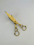 Antique brass candle Snuffer scissors