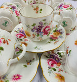 Set 8 Royal Crown Derby Posies coffee cups and saucers