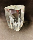 Crystal angel scene paperweight