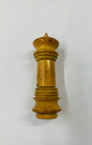Antique vegetable ivory or Tagua Nut turned needle case
