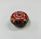 Cloisonné round pill box