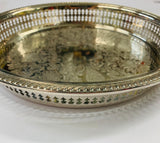 Vintage silver plated serving tray