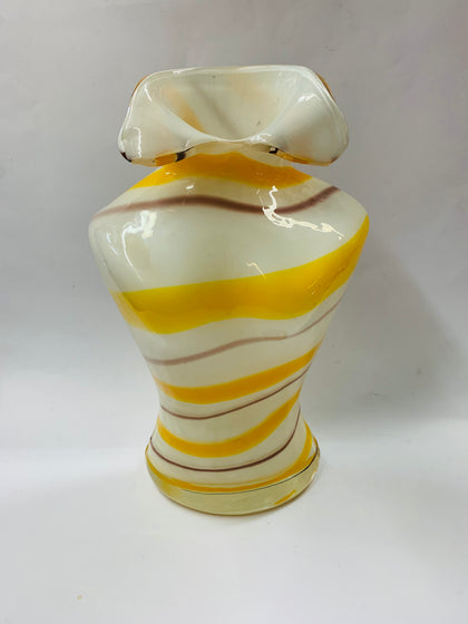 Hand blown Art glass vase in the shape of a women’s bust