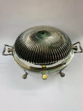 Victorian silver plated vegetable warmer