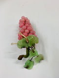Bunch of vintage pink glass grapes
