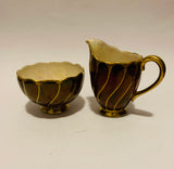 Carlton ware Rouge Royale milk jug and sugar bowl