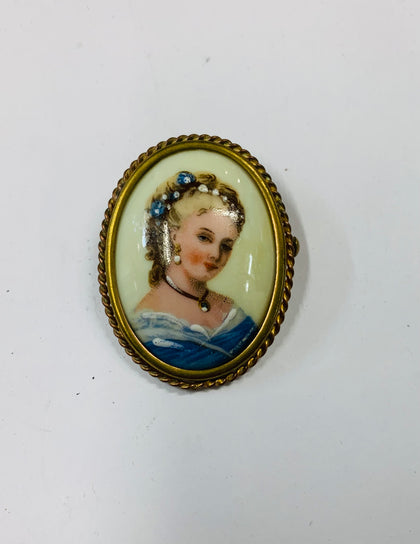 Limoges brooch