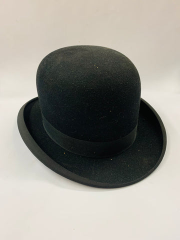 Antique Bowler hat felt all fur