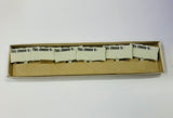 Set of 6 vintage porcelain cheese labels