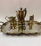 Antique Silver plated tea serving set