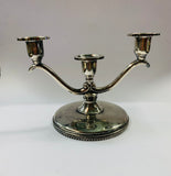 Silver plated candelabra