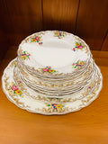 Large 6 place Grindley Royal Petal dinner set