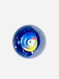 Trumpet Style Paperweight with a Blue Base