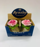 Boxed Aynsley Dainty salt and pepper shakers