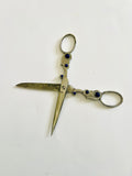 Decorative Scissors with Lapis Lazuli in Handles