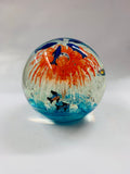 Large Ocean Scene glass Paperweight