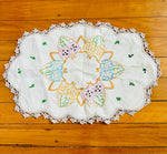 Three Embroidered Tray Covers