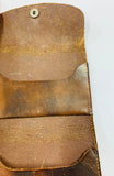 Antique leather Hose Mends sewing case