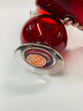 Pair of Murano Glass Ruby red glass vases