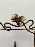 Art Nouveau brass and enamel frame