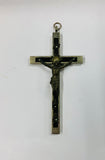 Metal Jesus on the cross with skull and crossbones
