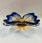 Stunning art glass butterfly shape bowl