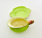 Royal Winton Green Jug and Dish