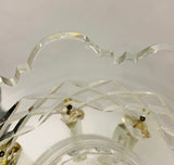 Victorian large crystal lustre centre piece
