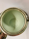 Dark blue Wedgwood biscuit barrel
