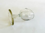 Clear Glass Eye Bath on stand