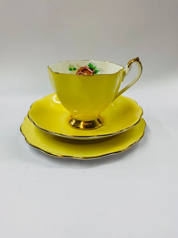 Queen Anne Yellow floral trio