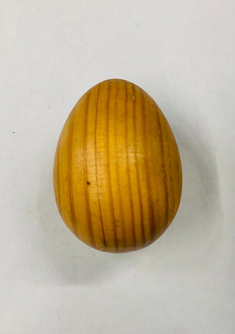 Large solid wooden egg