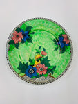Large Maling green thumbprint plate