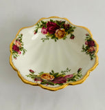Royal Albert Old Country Roses shell shaped dish