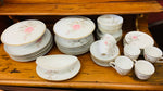 Large fine china Sango Japanese floral dinner set