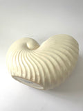 Stoke on Trent White Shell Vase