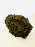 Antique Dark Wooden Printing Block