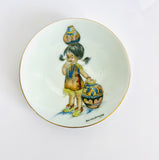 Brownie Downing Mini Trinket or Wall Plate with India Girl with Pot